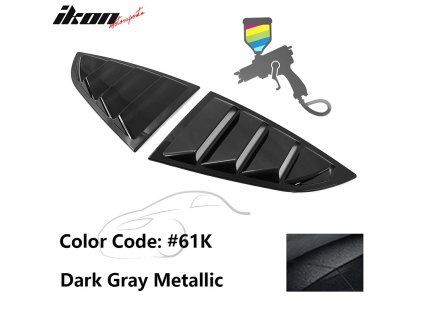Subaru BRZ Toyota GR86 2DR 2022-2025 Mřížka na okno boční IKON PC metalíza Dark Grey