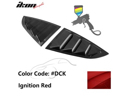 Subaru BRZ Toyota GR86 2DR 2022-2025 Mřížka na okno boční IKON PC červená Ignition