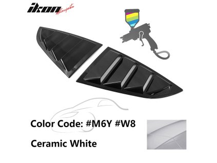 Subaru BRZ Toyota GR86 2DR 2022-2025 Mřížka na okno boční IKON PC Ceramic White