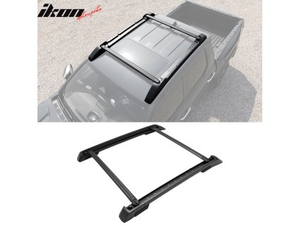 Toyota Tacoma Crew Cab 2024-2025 Nosič na střechu V2 styl posuvná lišta hliník černá