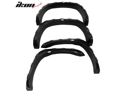 Dodge Ram 1500/2500/3500 2006-2009 Estensioni parafango ABS River Bolt stile nero liscio