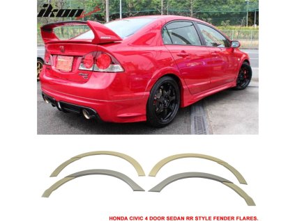 Honda Civic 4 Door Sedan 2006-2011 Rozšíření blatníků ABS RR styl nenatřené