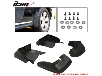 Honda Civic Sedan 2006-2011 Rozšíření blatníků OE styl černá