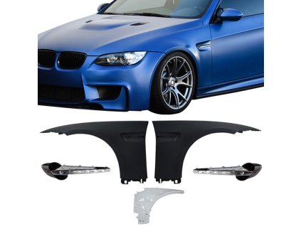 BMW E92 E93 3-Series 2-Door Coupe Complete M3 2007-2013 Rozšíření blatníků PP M3 styl nenatřená černá