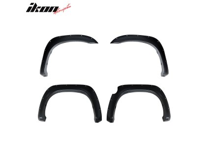 Toyota Tundra 2007-2013 Rozšíření blatníků ABS Pocket Rivet Bolt styl hladká černá