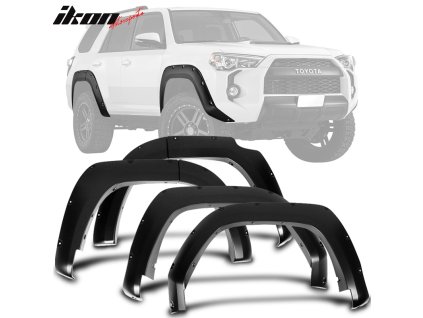 Toyota 4Runner 2014-2022 Rozšíření blatníků PP Pocket Rivet styl nenatřená černá
