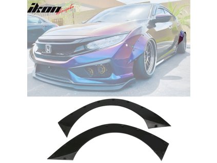Honda Civic RB 2016-2021 Rozšíření blatníků PU Rocket Bunny styl nenatřená černá