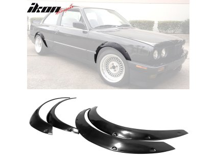 BMW E30 3-Series Coupe 2-Door 1984-1992 Rozlišení blatníků PU MDP styl nenatřená černá