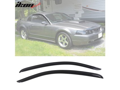 Ford Mustang 1994-2004 Ofuky oken Slim styl akryl kouřová tónovaná
