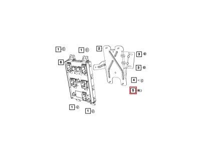 Mopar Tuerca M6X1.00X24.00 6507609AA
