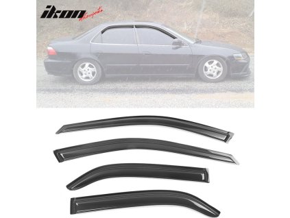 Honda Accord 1998-2002 Ofuky oken Slim styl akryl černá