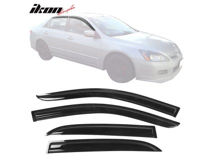 Honda Accord 4Door 2003-2007 Ofuky oken Mugen styl akryl kouřová tónovaná