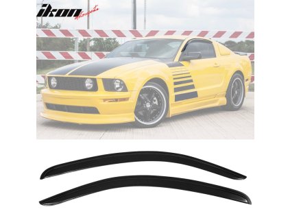 Ford Mustang 2005-2009 Ofuky oken Slim styl akryl kouřová tónovaná