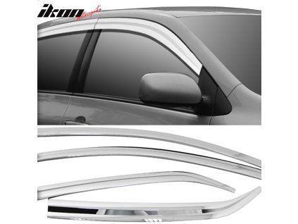 Toyota Corolla 2009-2013 Déflecteurs de vitres ABS chrome