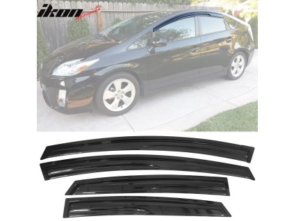 Toyota Prius 2010-2015 Ofuky oken Mugen styl akryl kouřová tónovaná