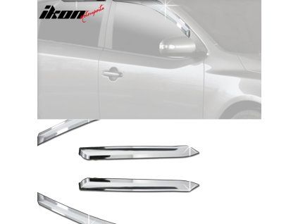 Kia Forte 2011-2013 Déflecteurs de vitres ABS chrome
