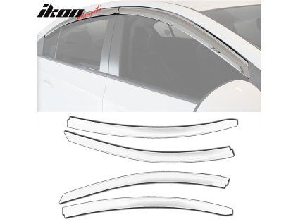 Chevrolet Cruze 2011-2015 Déflecteurs de vitres ABS chrome