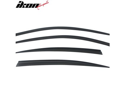 BMW 5-Series F10 Sedan 2011-2016 Ofuky oken ABS tmavá černá