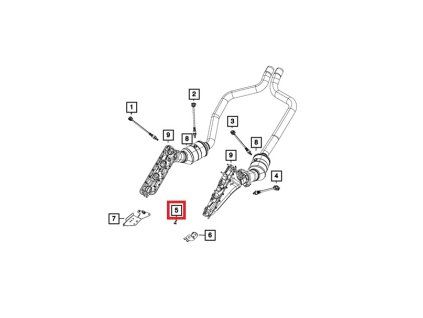 Mopar Clip de câblage 05148149AA
