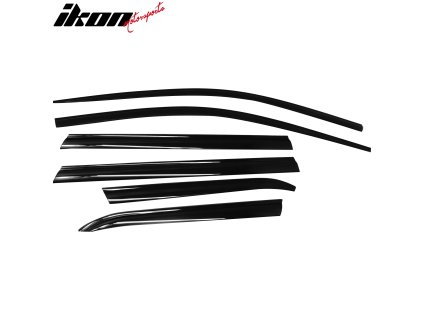 Jeep Grand Cherokee 2011-2021 Ofuky oken  ABS tmavá černá