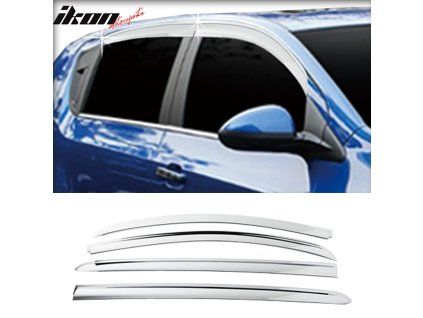 Chevrolet Sonic HB 5DR 2012-2020 Déflecteurs de vitres ABS chrome