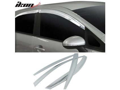 Kia Rio 5DR 2012-2017 Ветробрани ABS хром