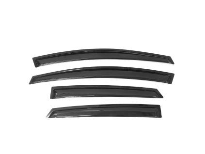 Ford Focus 2012-2018 Déflecteurs de vitres Style Slim acrylique teinté fumé