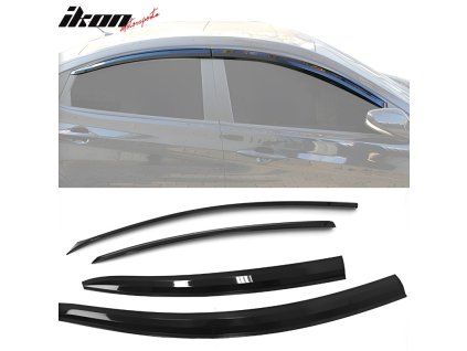 Hyundai Accent 2012-2017 Derivabrisas ABS negro oscuro