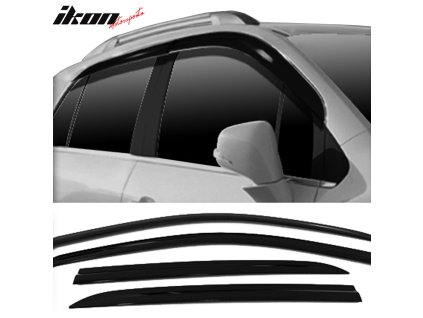 Chevrolet Trax 2013-2022 Ofuky oken ABS tmavá černá