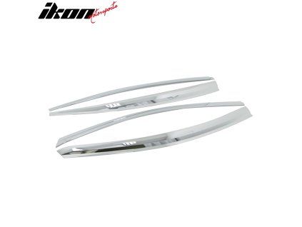 Kia Forte 4DR 2014-2018 Deflectores de ventanilla ABS cromo