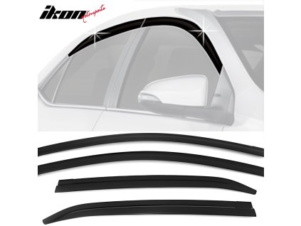 Toyota Corolla Sedan 2014-2019 Ofuky oken ABS tmavá černá