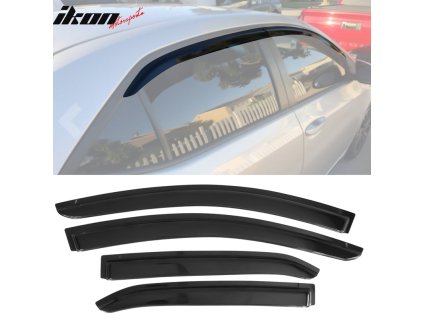 Toyota Corolla Sedan 2014-2019 Ofuky oken Mugen styl akryl kouřová tónovaná