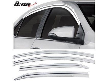 Toyota Corolla 2014-2019 Déflecteurs de vitres ABS chrome