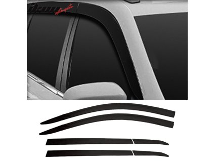 Jeep Cherokee 2014-2020 Ofuky oken ABS tmavá černá