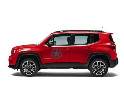 Jeep Renegade Door stickers US Army satin grey