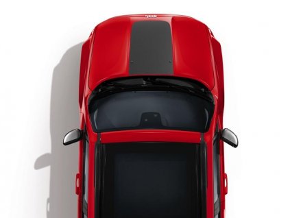 Jeep Renegade Bonnet sticker satin grey