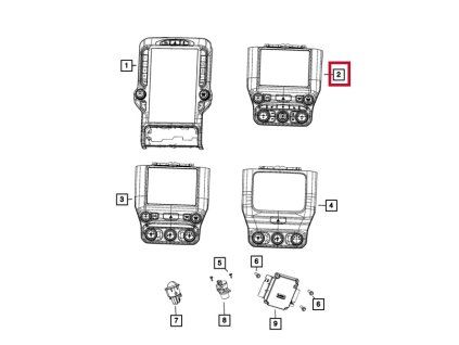 Mopar Consola central 68425513AC