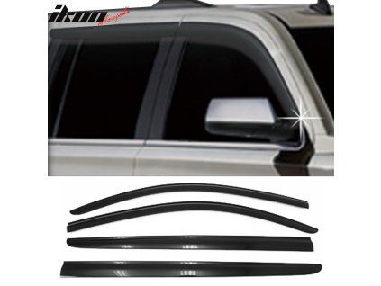 Chevrolet Suburban 2015-2020 Deflectores de ventanilla ABS negro oscuro