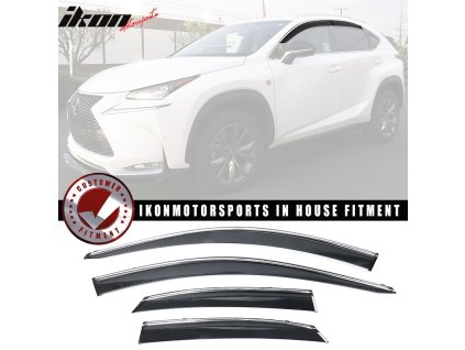 Lexus NX NX200t NX300 NX300h 2015-2021 Owiewki okienne Slim styl PP dymione tonowane