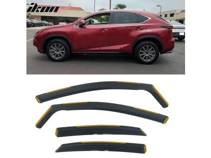 Lexus NX200t 2015-2021 Deflectores de ventanilla PP negro