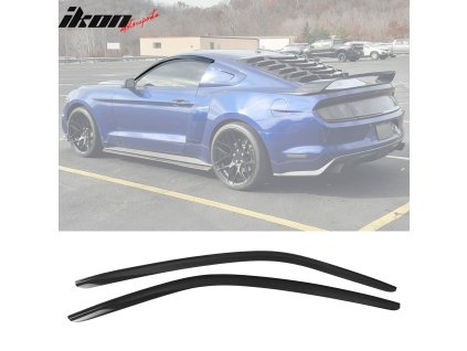 Ford Mustang Coupe 2015-2024 Ofuky oken Slim styl akryl kouřová tónovaná