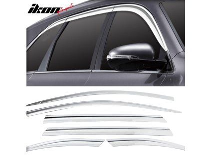 Kia Sorento 2016-2020 Déflecteurs de vitres ABS chrome
