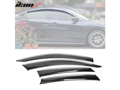 Honda Civic 4Dr Sedan 10th Generation 2016-2021 Ofuky oken PC kouřová tónovaná