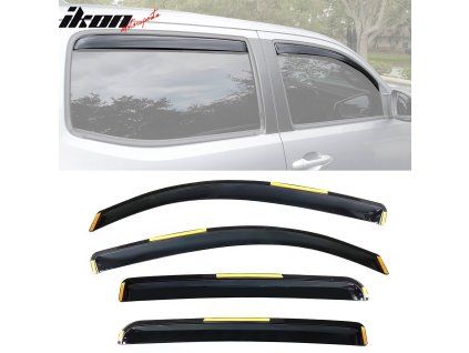 Toyota Tundra CrewMax 2016-2023 Deflectores de ventanilla PC negro