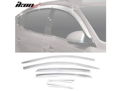 Kia Cadenza 2017-2020 Déflecteurs de vitres ABS chrome
