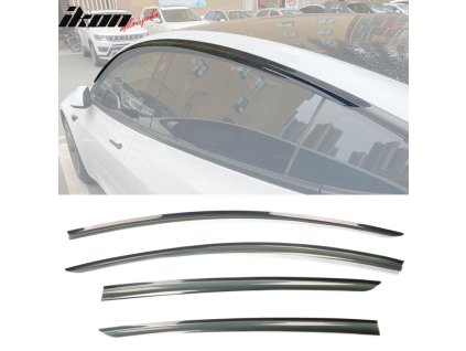 Tesla Model 3 2017-2024 Ofuky oken akryl kouřová tónovaná