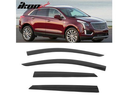 Cadillac XT5 2017-2025 Deflectores de ventanilla Low Profile estilo acrílico