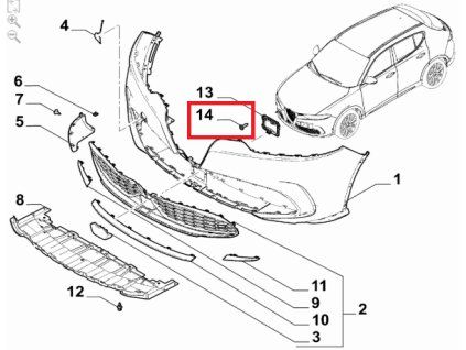 Alfa Romeo Tonale Tornillo 68263417AA