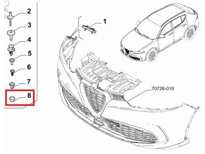 Alfa Romeo Tonale Funda 68607014AA