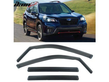 Subaru Forester 2019-2024 Déflecteurs de vitres PC noir
